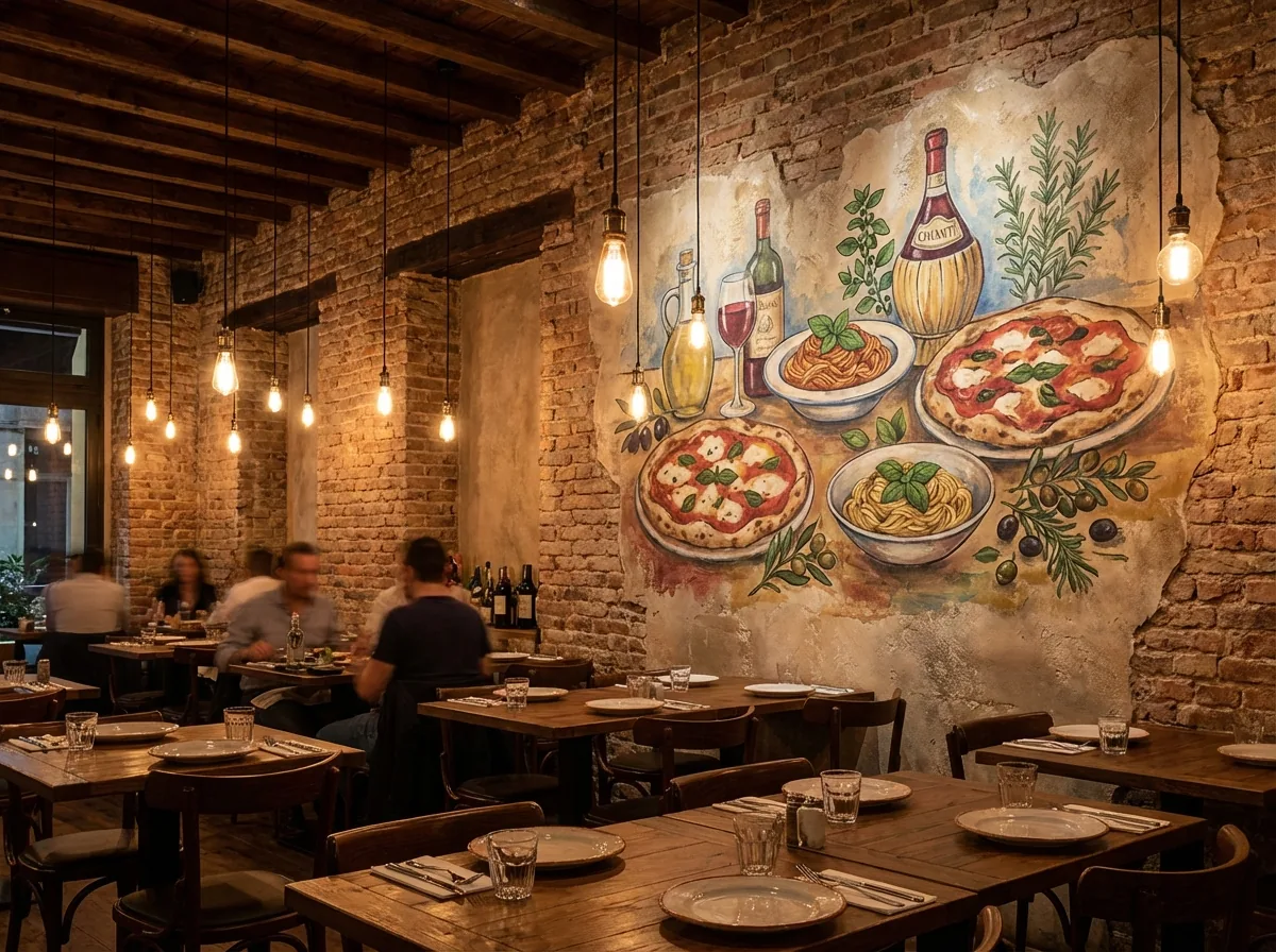 Restaurants wall print